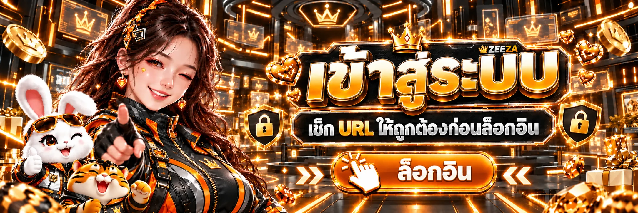 ZEEZA ทางเข้าและหน้าล็อกอินที่ปลอดภัย